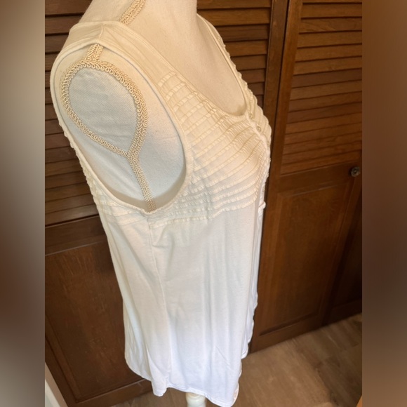 🩷3/$15 Style & Co. White Sleeveless Top size M - Picture 3 of 6